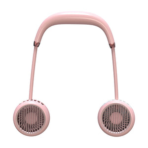 Leafless Hanging Neck Fan Portable Mini Lazy Silent Charging Portable Electric Fan