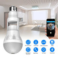 360° Panoramic Hidden Light Bulb Wifi Camera