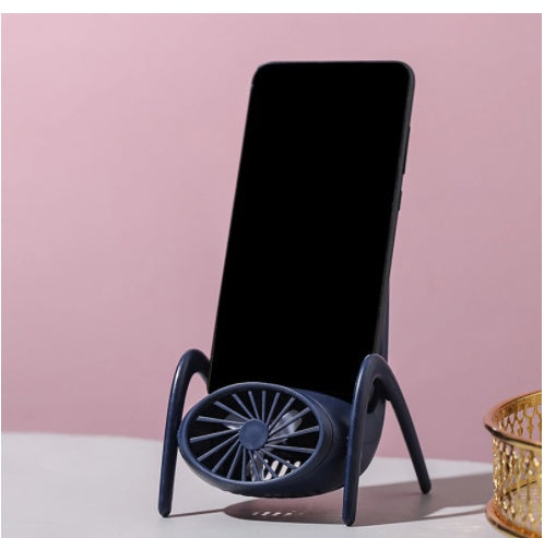Mobile Phone Holder Fan, Creative Chair Shape